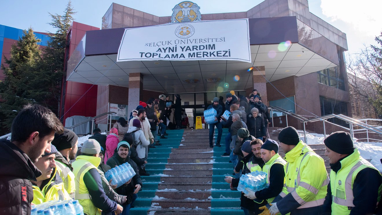 Selçuk University organized an In-Kind Aid Campaign